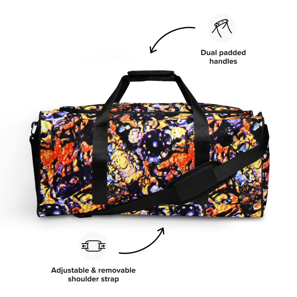 Inferno Bloom on Duffle Bag — Front