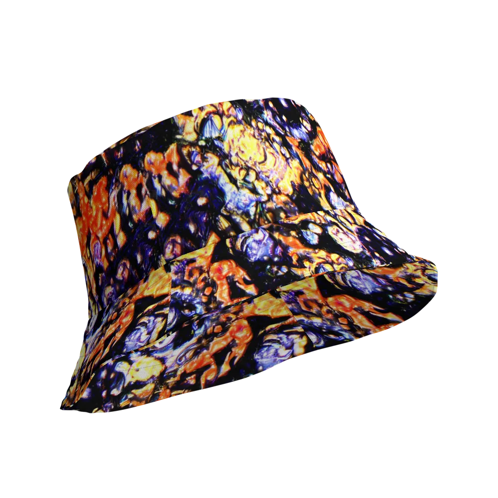 Inferno Bloom on Reversible Bucket Hat — Product details Outside