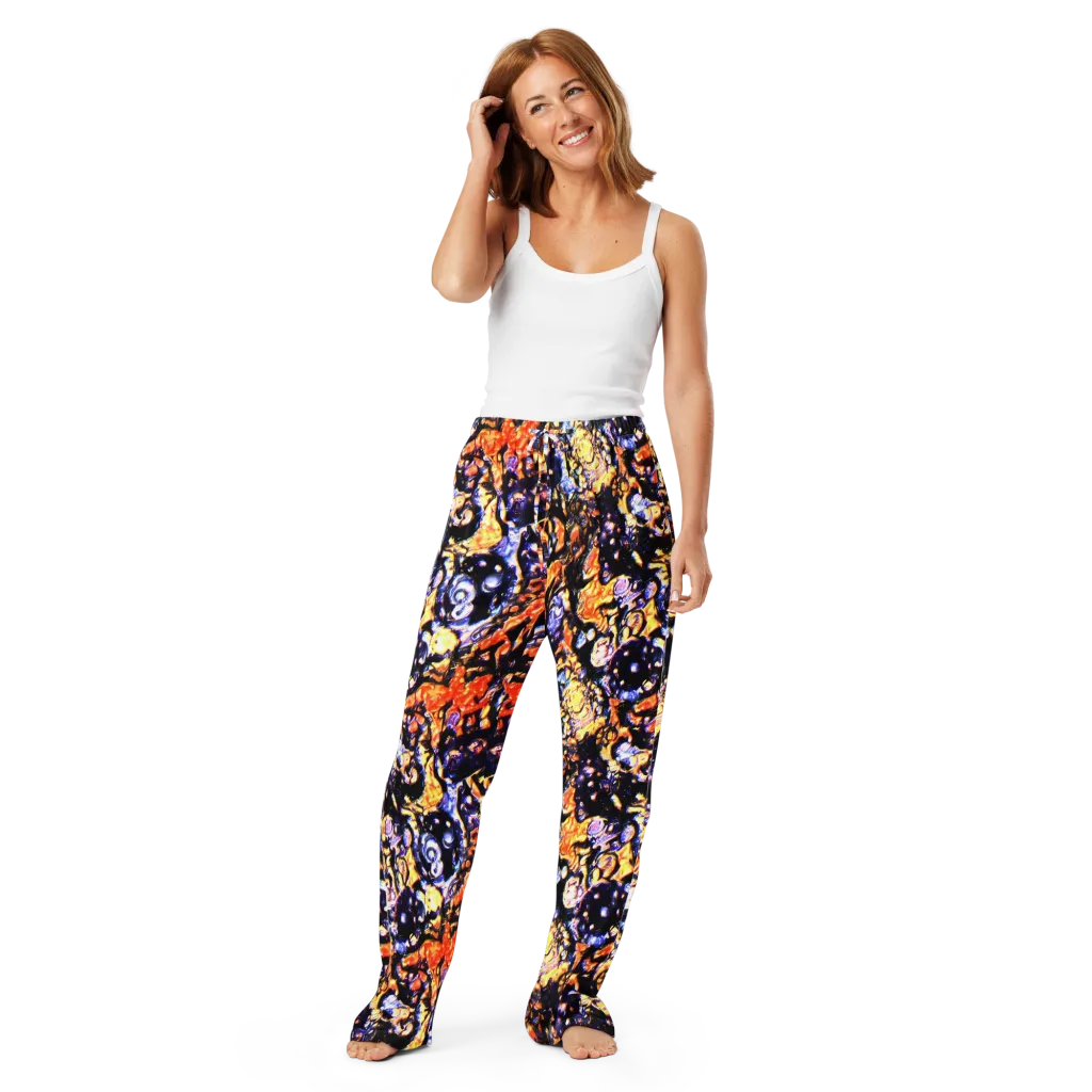 Inferno Bloom on Women's Pajama Pants — Front