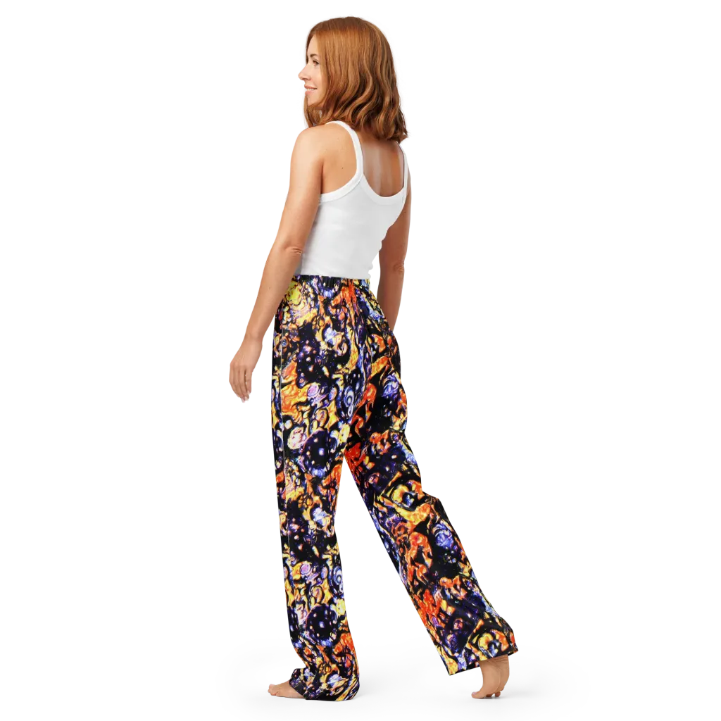 Inferno Bloom on Women's Pajama Pants — Back