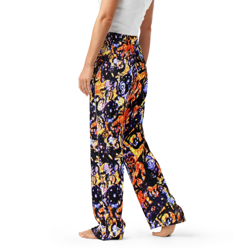 Inferno Bloom on Women's Pajama Pants — Left