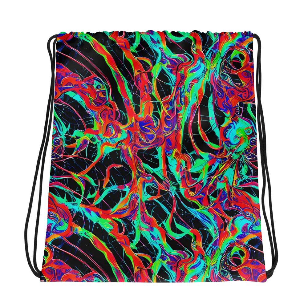 Fluorescent Rapture on Drawstring Bag — Photo