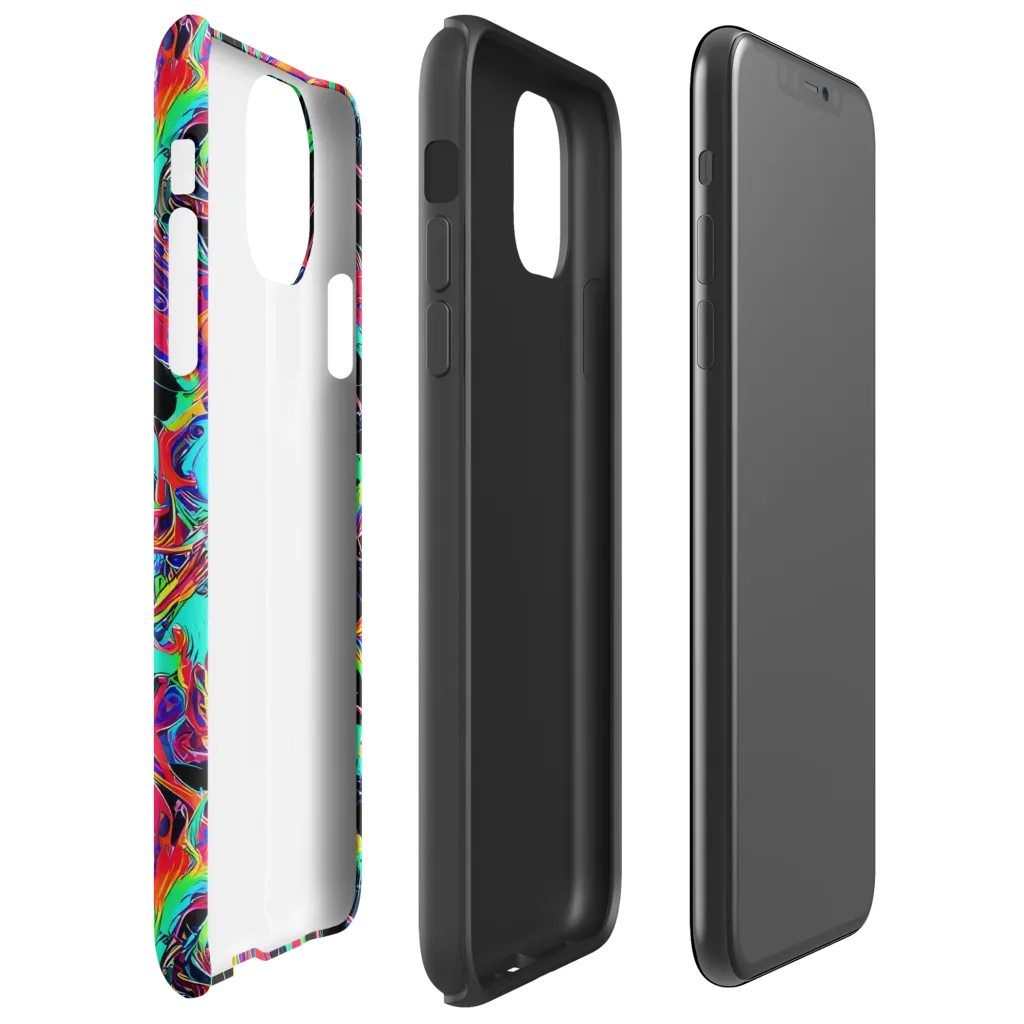Fluorescent Rapture on Tough Case for iPhone® — Right