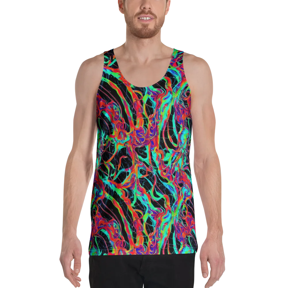 Fluorescent Rapture on Men's Tank Top — Front