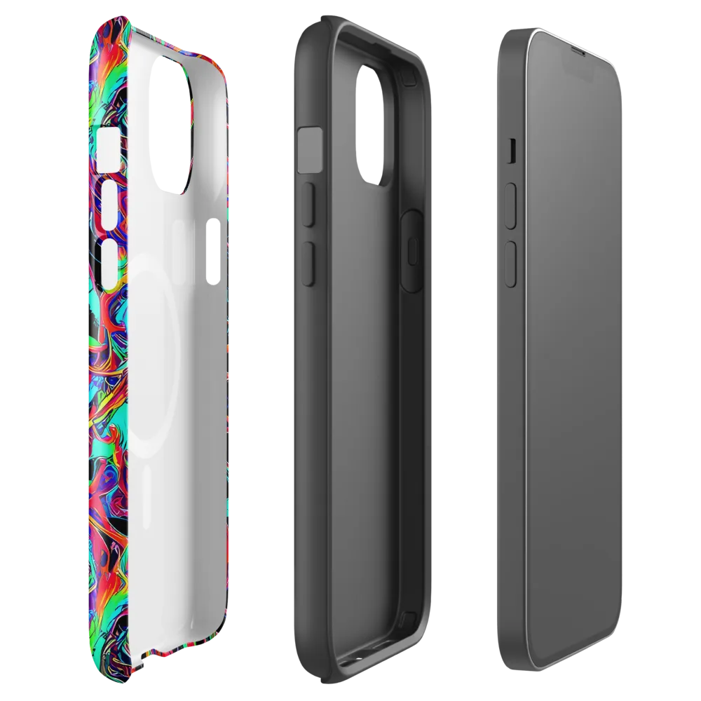 Fluorescent Rapture on MagSafe Tough Case for iPhone® — Front