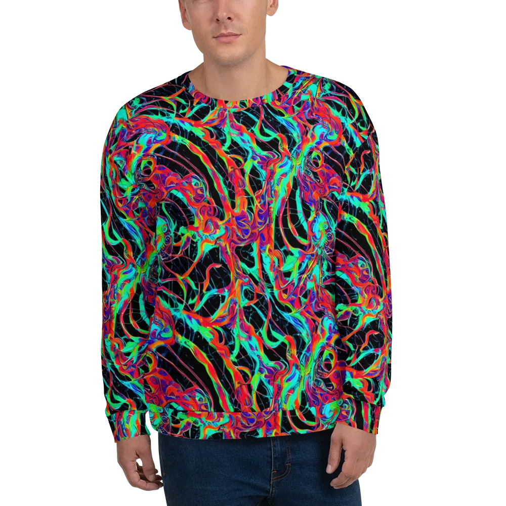 Fluorescent Rapture on Sweatshirt — Front