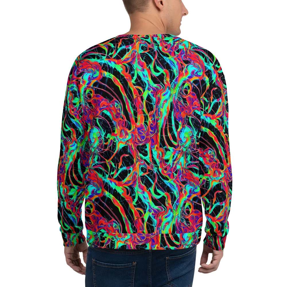 Fluorescent Rapture on Sweatshirt — Back