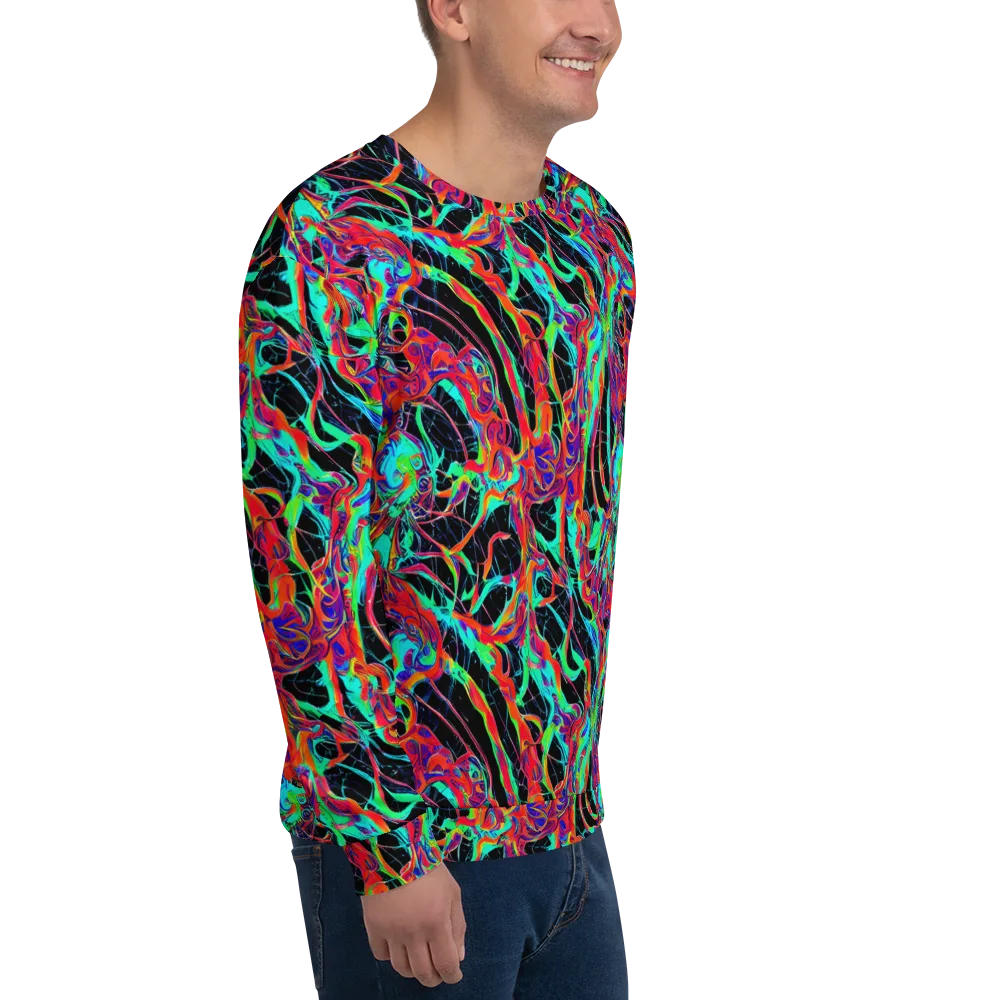 Fluorescent Rapture on Sweatshirt — Right Front