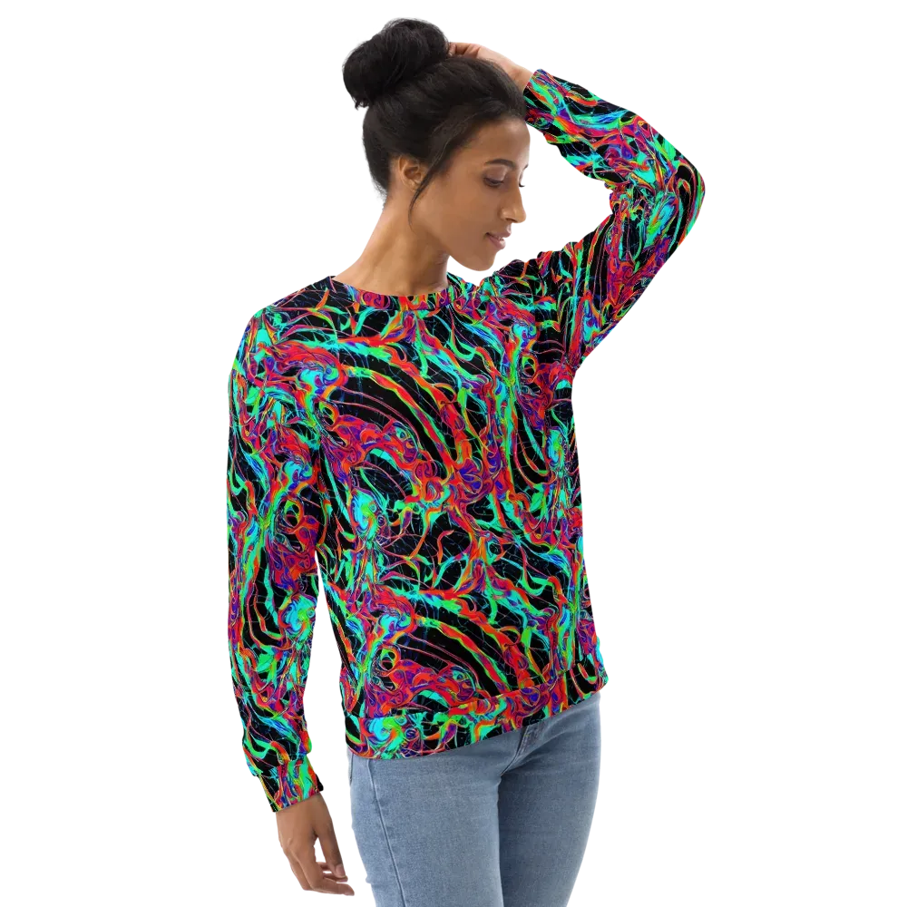 Fluorescent Rapture on Sweatshirt — Right Front