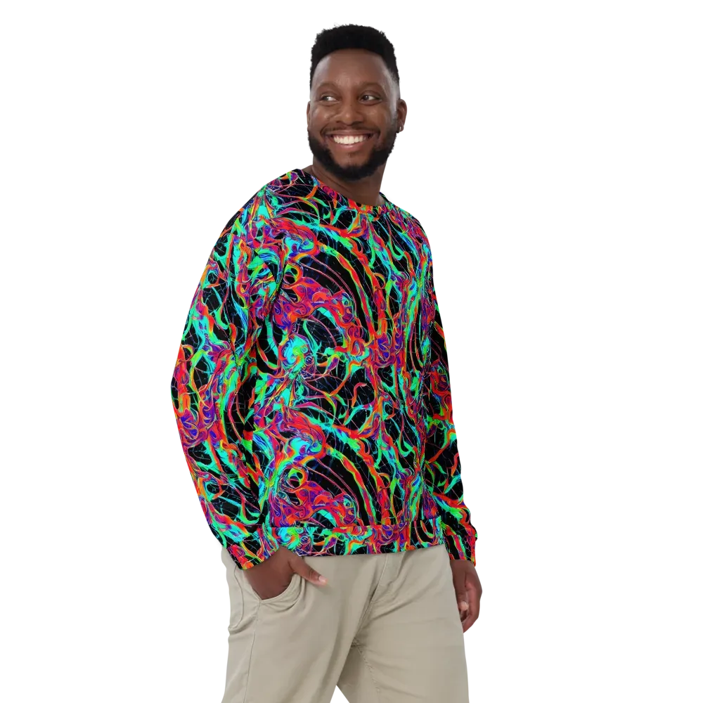 Fluorescent Rapture on Sweatshirt — Front