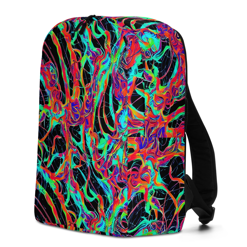 Fluorescent Rapture on Minimalist Backpack — Left