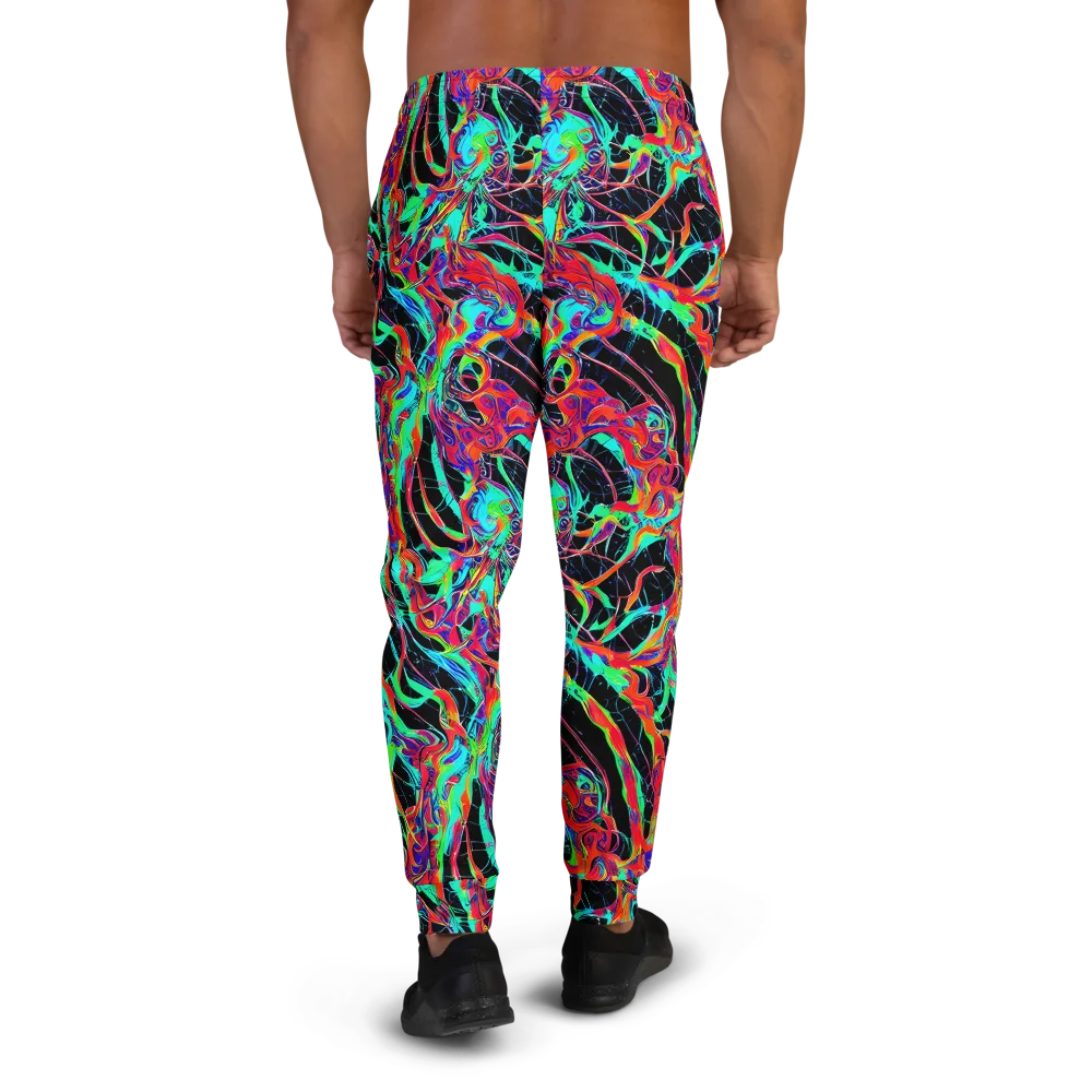 Fluorescent Rapture on Men's Joggers — Back