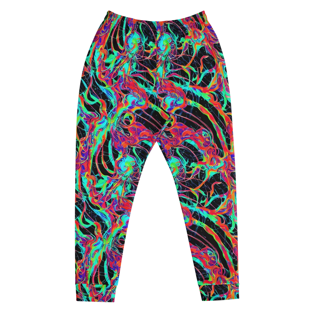 Fluorescent Rapture on Men's Joggers — Front