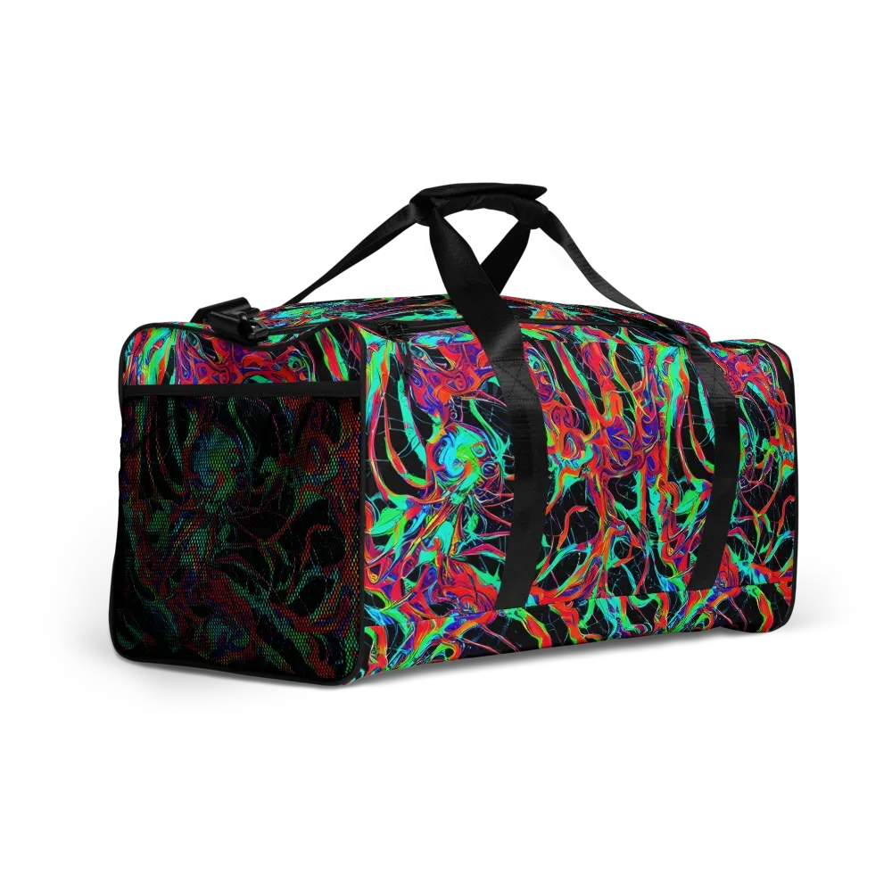 Fluorescent Rapture on Duffle Bag — Right Front