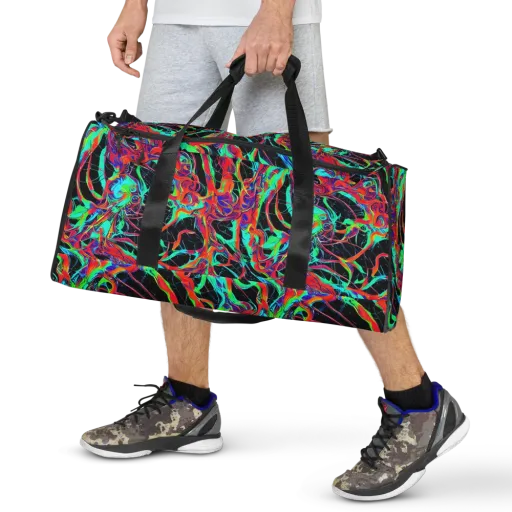 Fluorescent Rapture on a Duffle Bag