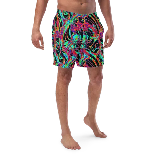 Fluorescent Rapture on a Swim Trunks
