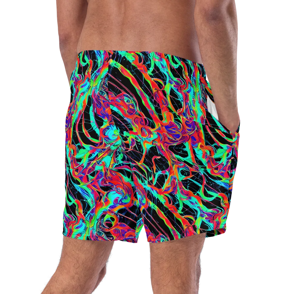 Fluorescent Rapture on Swim Trunks — Right Back