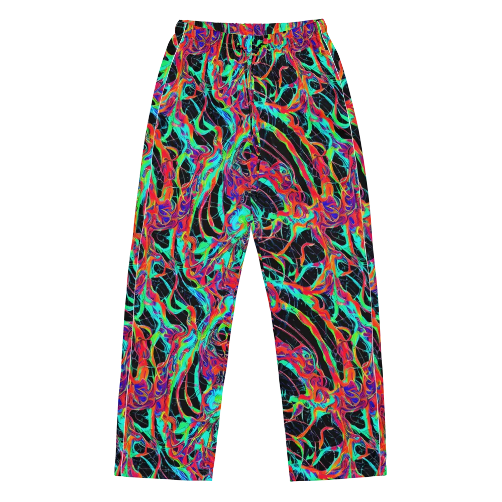 Fluorescent Rapture on Women's Pajama Pants — Front