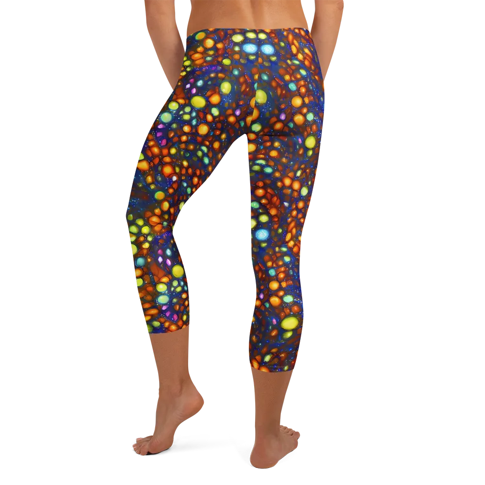 Electric Pebble on Capri Leggings — Back