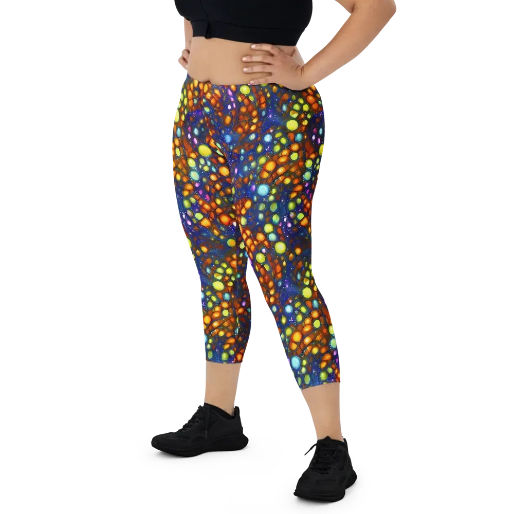 Electric Pebble on Capri Leggings — Front