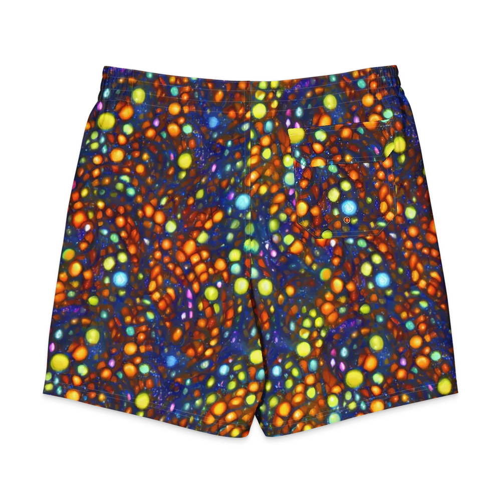 Electric Pebble on Men's Board Shorts — Back
