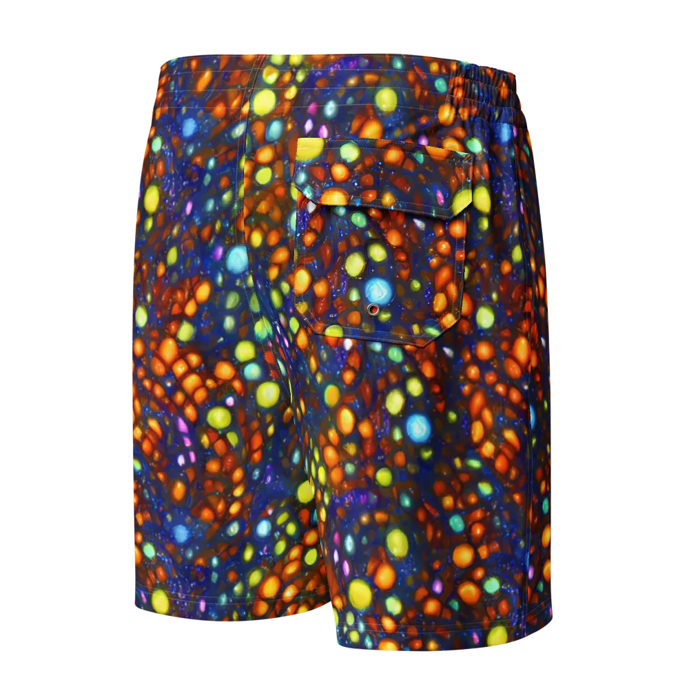 Electric Pebble on Men's Board Shorts — Back