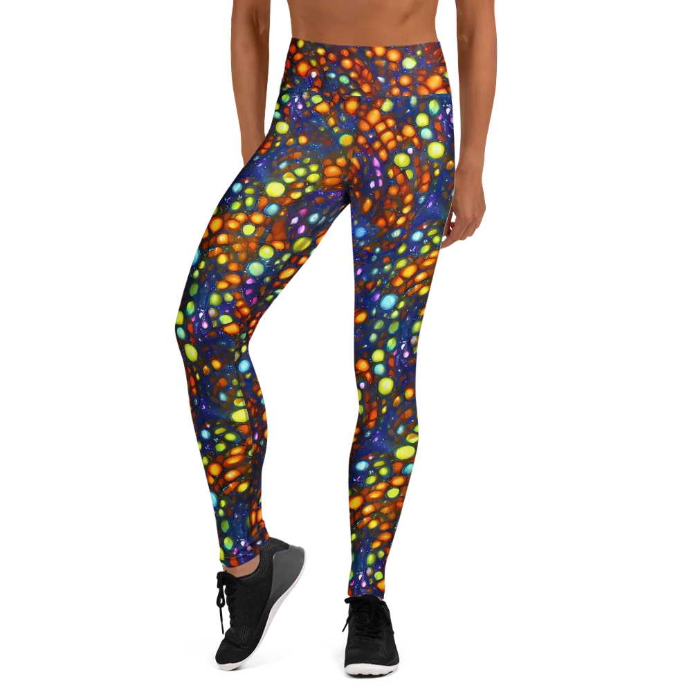 Electric Pebble on Yoga Leggings — Front