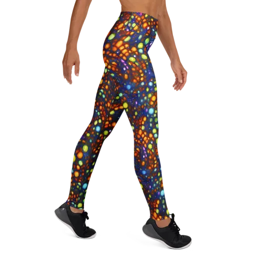 Electric Pebble on a Yoga Leggings