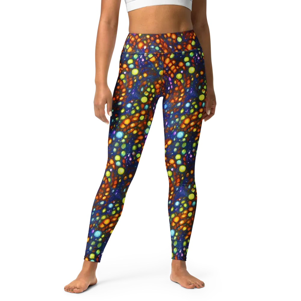 Electric Pebble on Yoga Leggings — Front