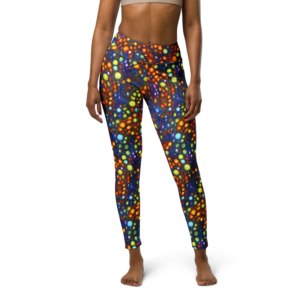 Electric Pebble on Yoga Leggings — Front