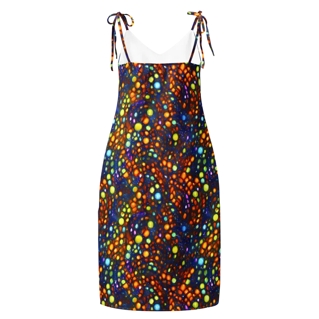 Electric Pebble on Slip Dress — Back