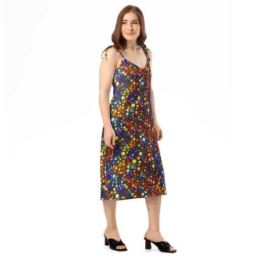 Electric Pebble on a Slip Dress