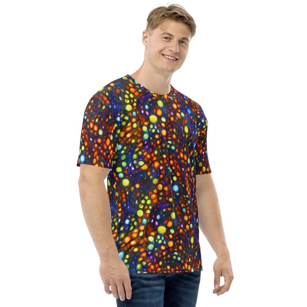 Electric Pebble on Men's Crew Neck T-Shirt — Right