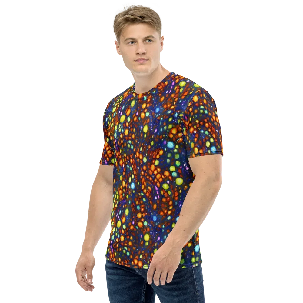 Electric Pebble on Men's Crew Neck T-Shirt — Left