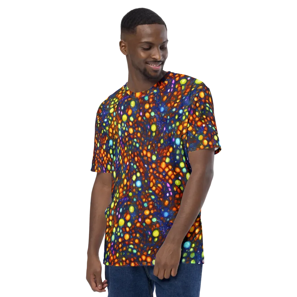 Electric Pebble on Men's Crew Neck T-Shirt — Left