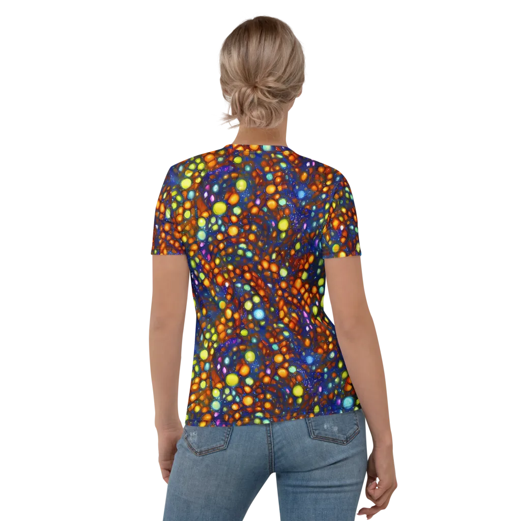 Electric Pebble on Women's Crew Neck T-Shirt — Back