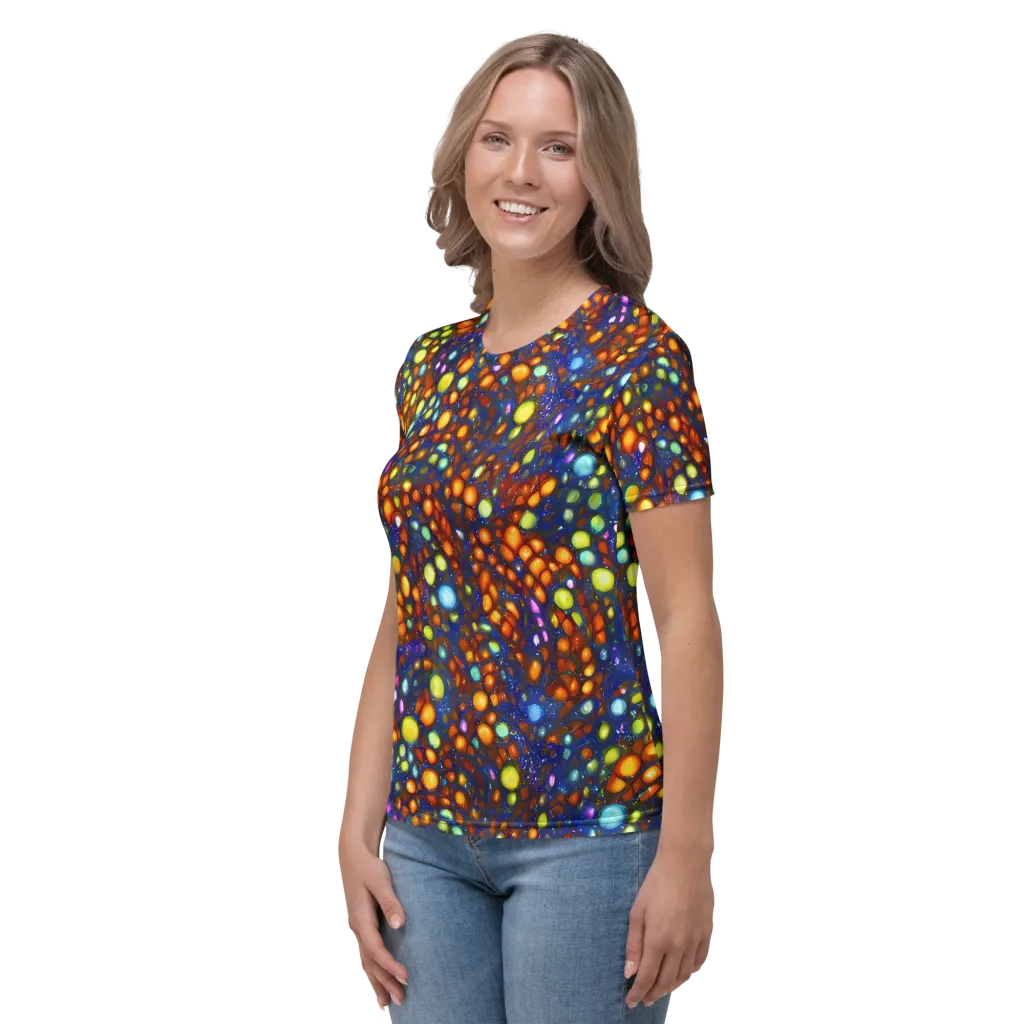 Electric Pebble on Women's Crew Neck T-Shirt — Left