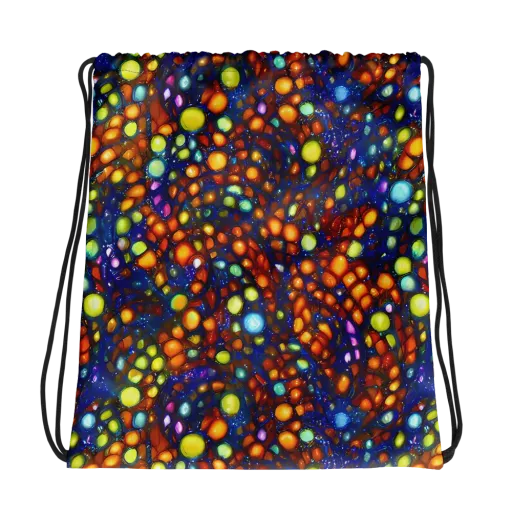 Electric Pebble on a Drawstring Bag