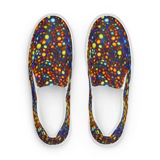 Electric Pebble on a Women's Slip-On Canvas Shoes