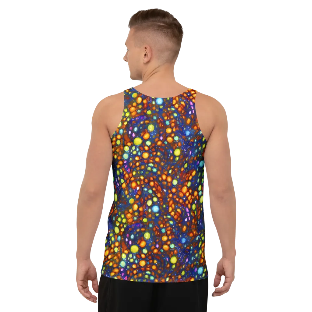 Electric Pebble on Men's Tank Top — Back