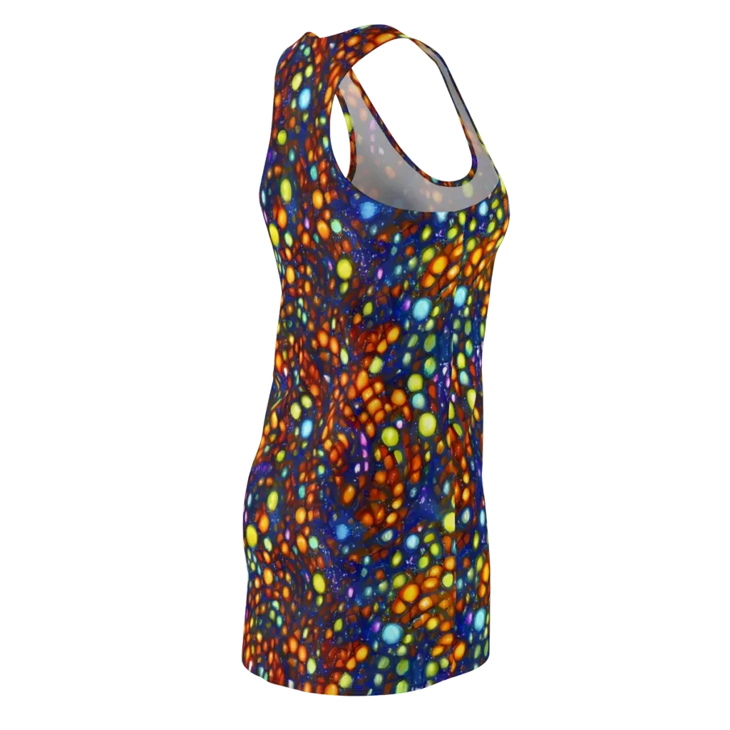 Electric Pebble on Racerback Dress — Back Side