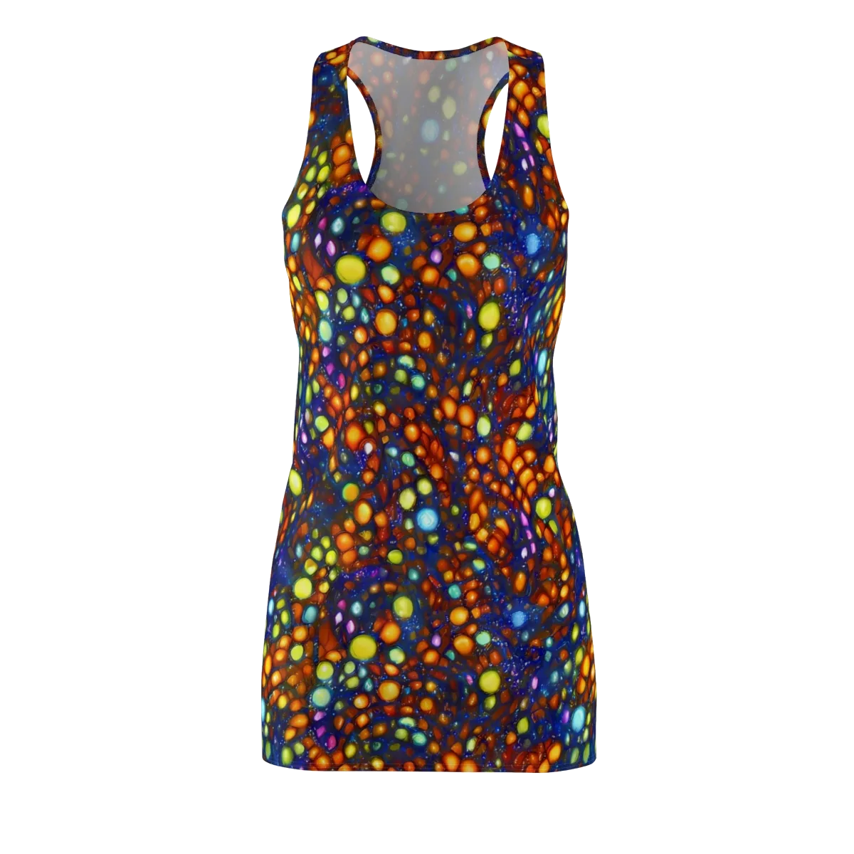 Electric Pebble on Racerback Dress — Front