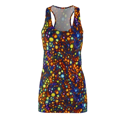 Electric Pebble on a Racerback Dress