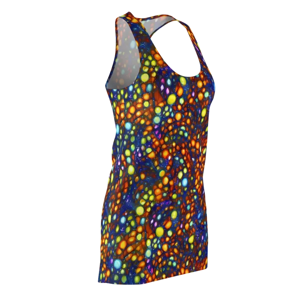 Electric Pebble on Racerback Dress — Front Side