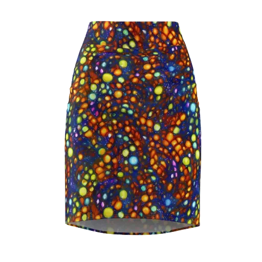 Electric Pebble on a Pencil Skirt