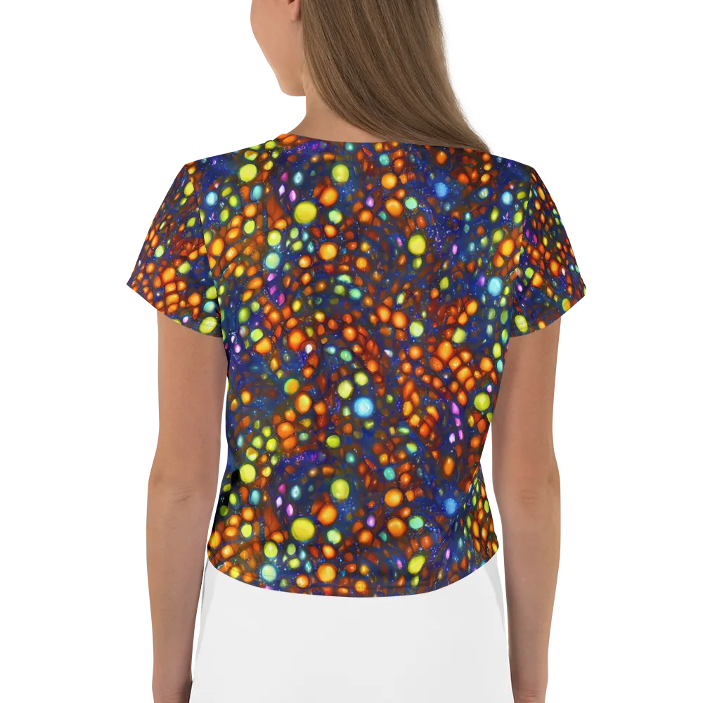 Electric Pebble on Crop Tee — Back