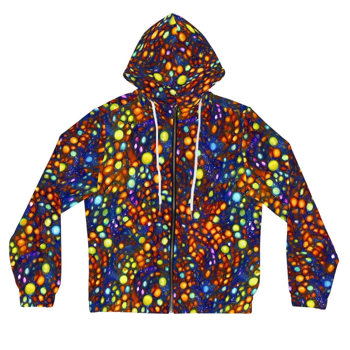 Electric Pebble on Women's Full-Zip Hoodie — Front