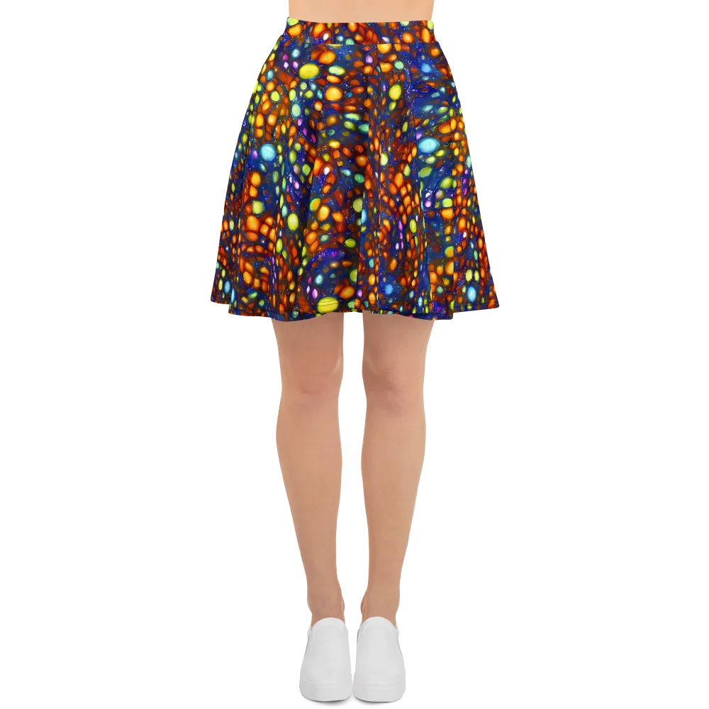 Electric Pebble on Skater Skirt — Front
