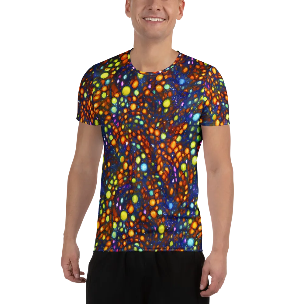 Electric Pebble on Men's Athletic T-Shirt — Front