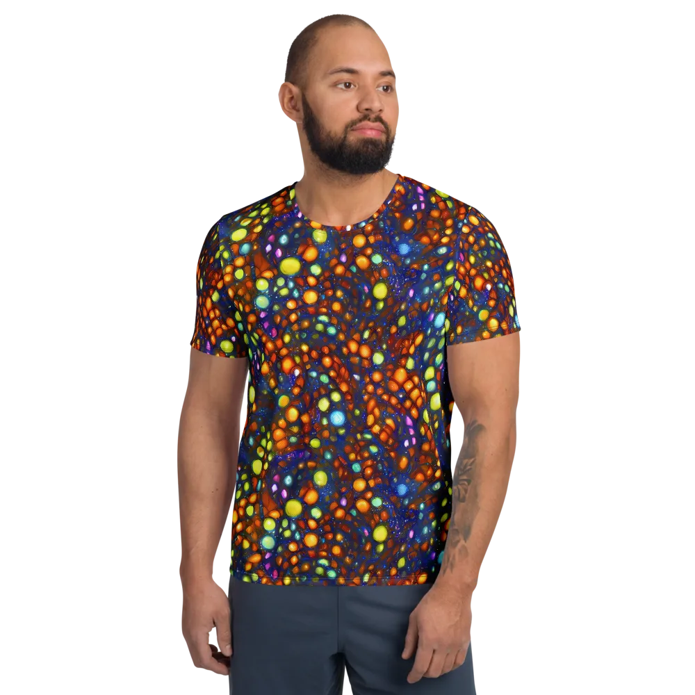 Electric Pebble on Men's Athletic T-Shirt — Front